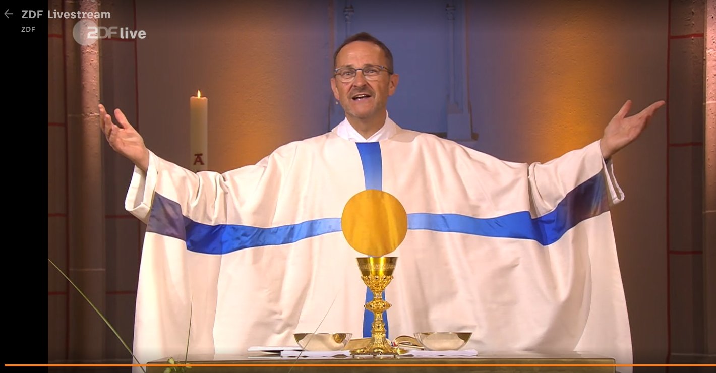 
ZDF Screenshot vom Fernsehgottesdienst
	